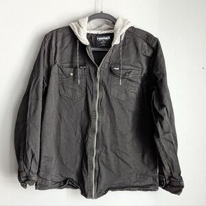 Hawk Zip up hoodie shirt. Youth Large. Large Hawk shirt.